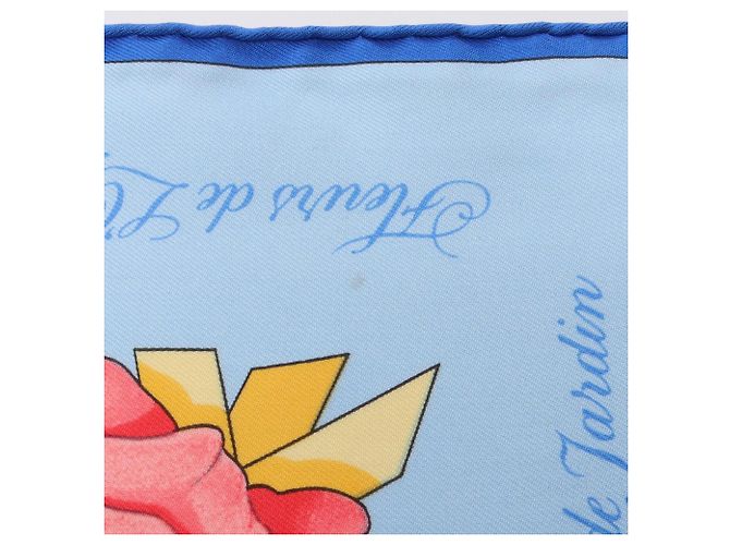 Hermès Hermes Carre 90 Fleurs de L'Opera Schal Blau Mehrfarben - Ansicht 5