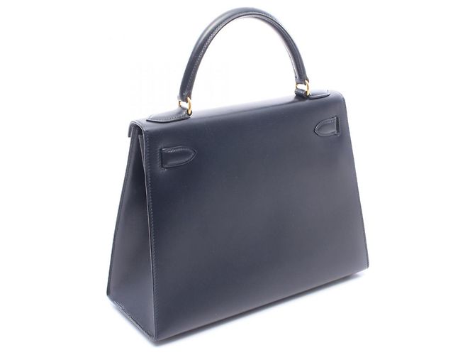 Hermès Borsa Hermes Kelly 28 in Blue Indigo Blu navy - vista 2