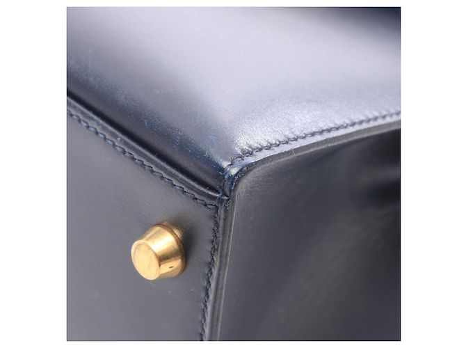 Hermès Borsa Hermes Kelly 28 in Blue Indigo Blu navy - vista 7