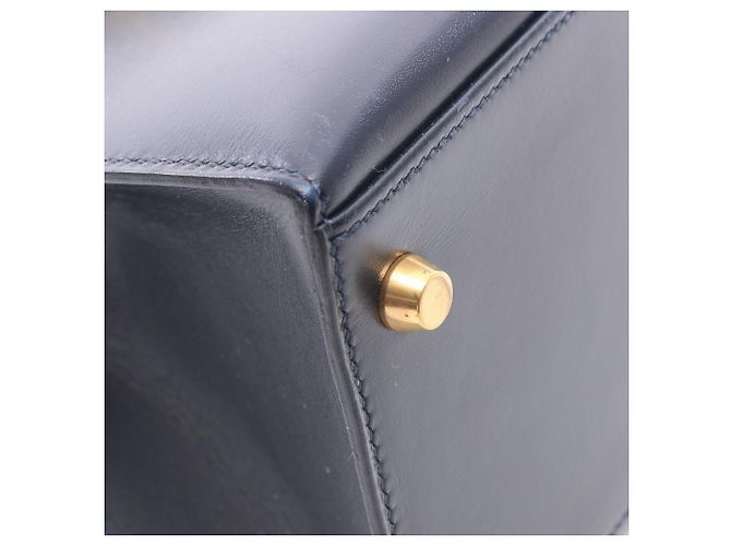 Hermès Borsa Hermes Kelly 28 in Blue Indigo Blu navy - vista 8