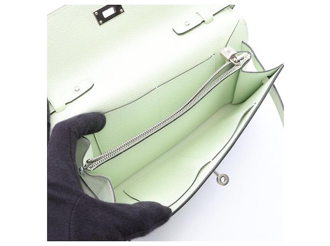Hermès Borsa a tracolla Hermes Kelly To Go Verde - vista 3