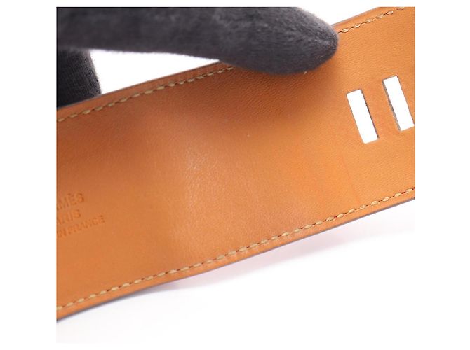Hermès Hermes Collier de Chien Bangle Prata Vermelho - vista 8