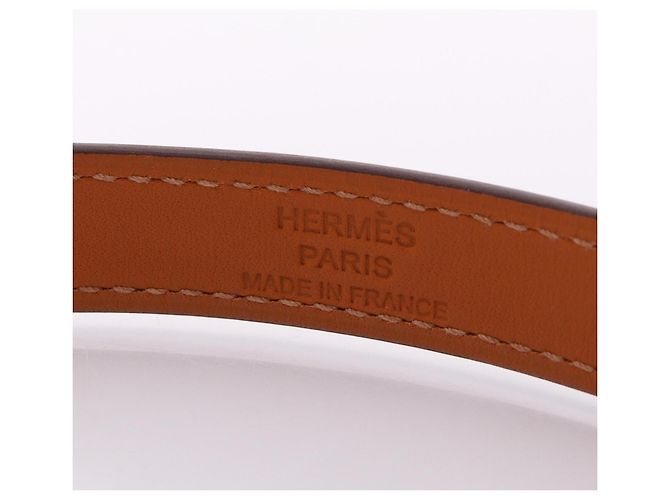 Hermès Bracciale Hermes Kelly Double Tour Marrone Argento - vista 4