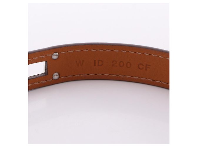 Hermès Bracciale Hermes Kelly Double Tour Marrone Argento - vista 5
