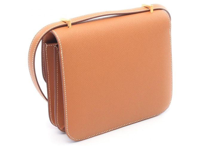 Hermès Borsa a tracolla Hermes Constance 3 Mini Marrone - vista 2