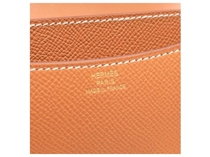Hermès Borsa a tracolla Hermes Constance 3 Mini Marrone - vista 4