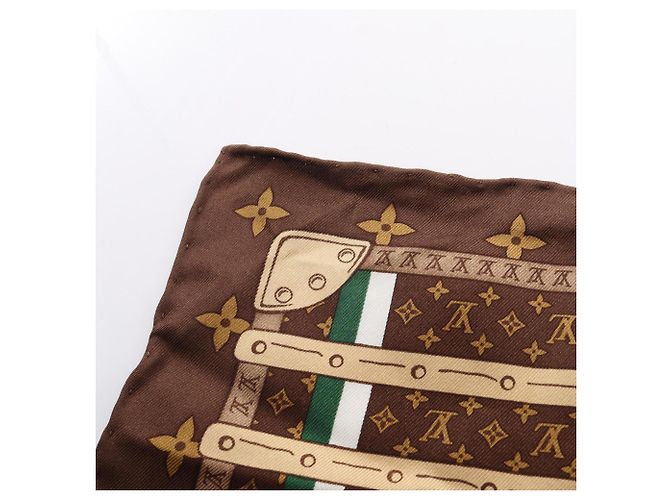 Louis Vuitton Carre Monogram Trunks Marron Schal Braun Mehrfarben - Ansicht 6