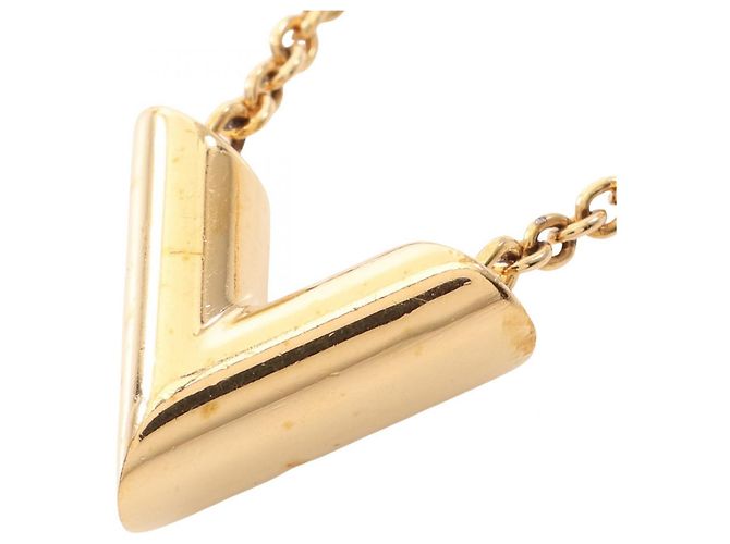 Collar Essential V Louis Vuitton Dorado - vista 2