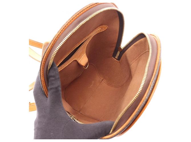 Louis Vuitton Ellipse Sac aux Monogram Backpack Handbag Marrone - vista 3