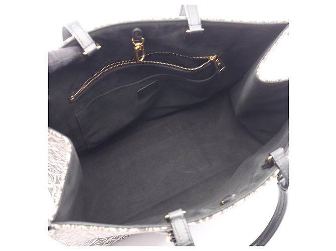 Borsa Tote Louis Vuitton OnTheGo GM Monogram Marrone Nero - vista 3