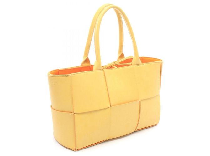 Bolso Tote Arco Pequeño Bottega Veneta Amarillo - vista 2