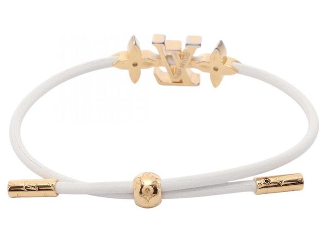 Bracciale con Charm LV Crew Louis Vuitton Rosa Bianco D'oro - vista 2
