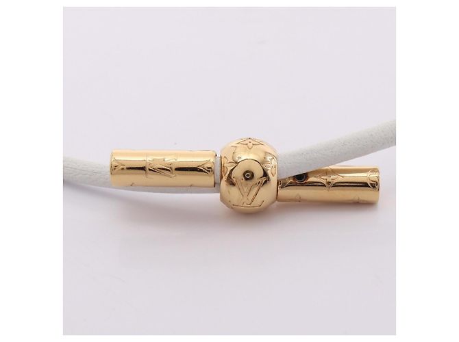 Bracciale con Charm LV Crew Louis Vuitton Rosa Bianco D'oro - vista 3