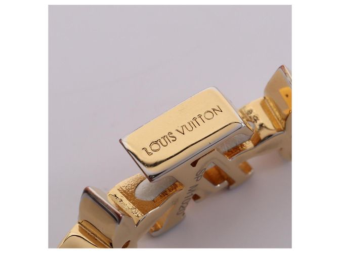 Bracciale con Charm LV Crew Louis Vuitton Rosa Bianco D'oro - vista 4