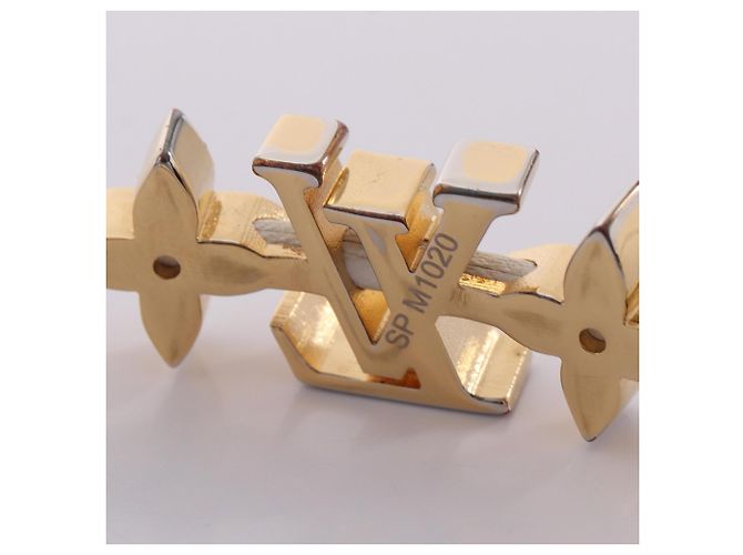Bracciale con Charm LV Crew Louis Vuitton Rosa Bianco D'oro - vista 5