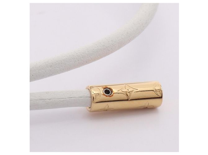 Bracciale con Charm LV Crew Louis Vuitton Rosa Bianco D'oro - vista 8