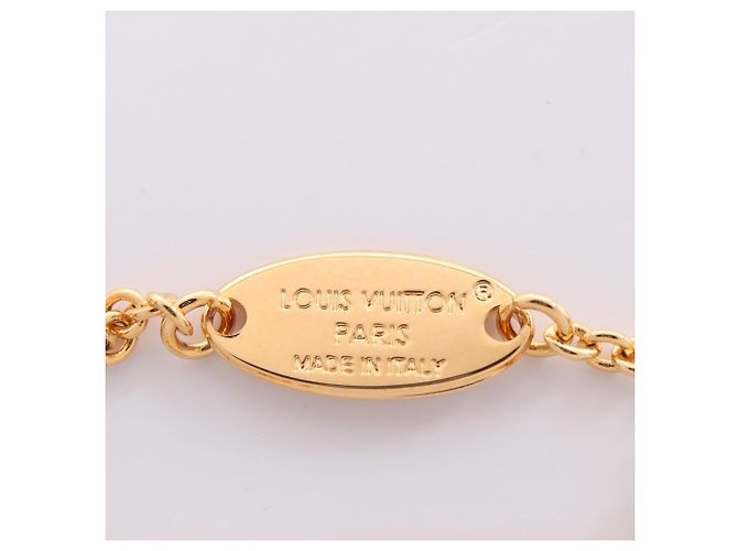Bracciale con ciondolo Louis Vuitton LV Floragram Bianco D'oro - vista 5