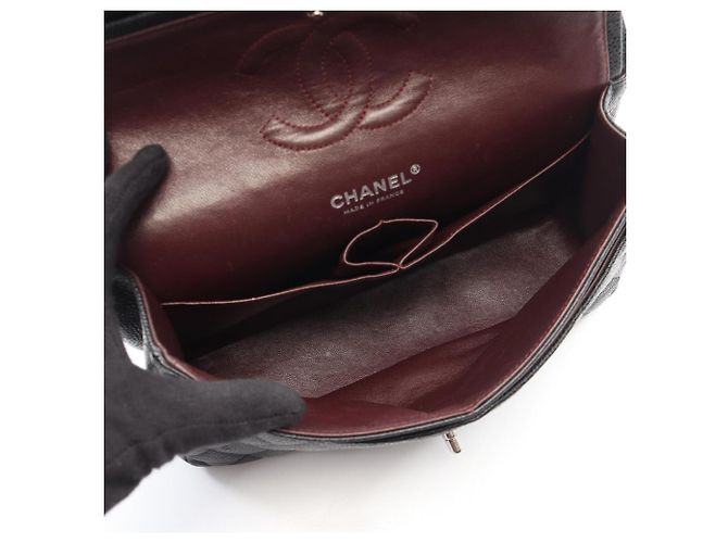 Borsa a tracolla Chanel Matelassé Double Flap Nero - vista 3