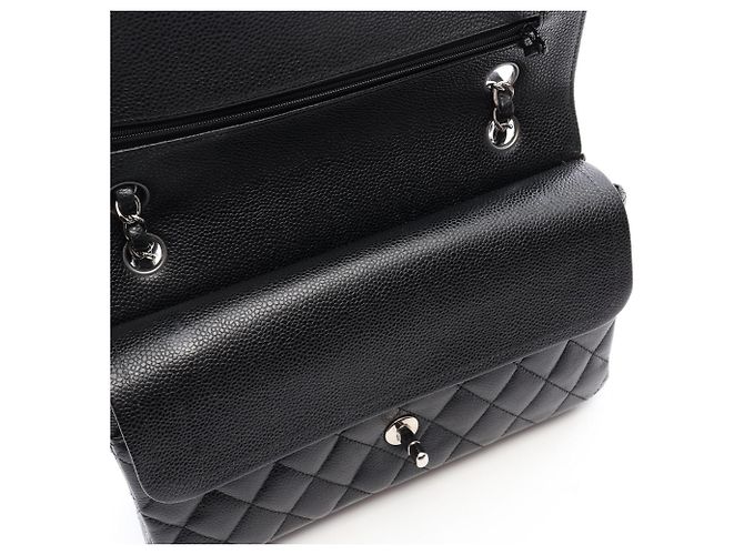 Borsa a tracolla Chanel Matelassé Double Flap Nero - vista 10