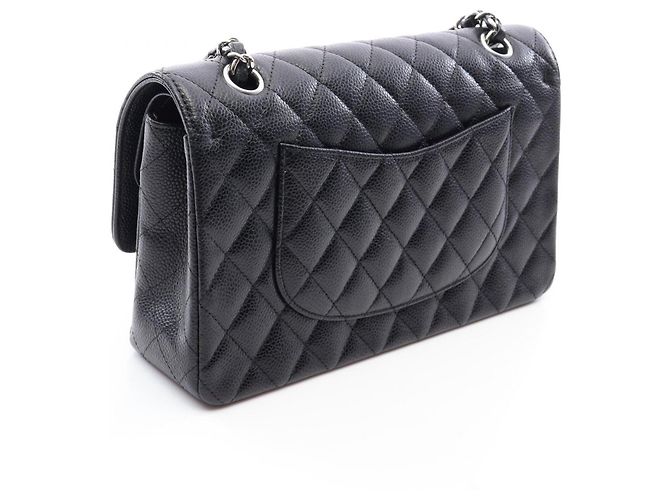 Borsa a tracolla Chanel Matelassé Double Flap Nero - vista 2
