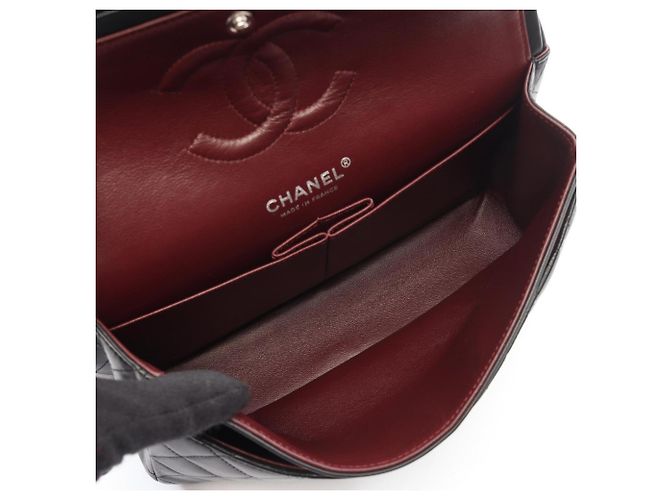 Borsa a tracolla Chanel Matelassé Double Flap Nero - vista 3