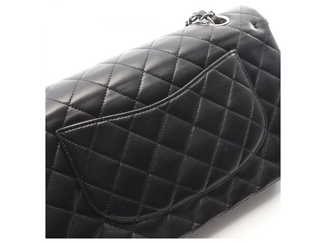 Borsa a tracolla Chanel Matelassé Double Flap Nero - vista 9