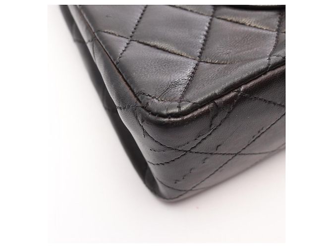 Borsa a tracolla Chanel Matelassé Double Flap Nero - vista 13