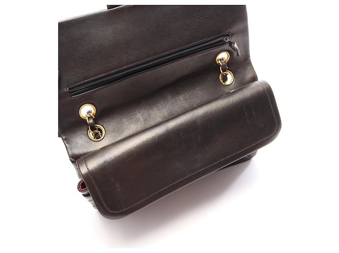 Borsa a tracolla Chanel Matelassé Double Flap Nero - vista 9