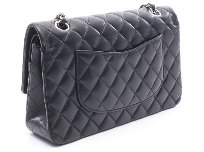 Borsa a tracolla Chanel Matelassé in pelle di agnello nera Nero - vista 2