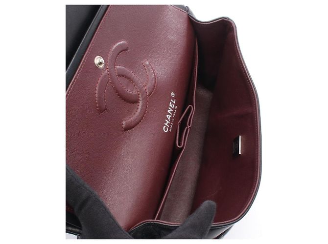 Borsa a tracolla Chanel Matelassé in pelle di agnello nera Nero - vista 3