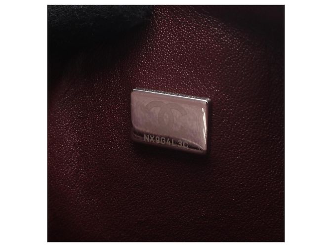 Borsa a tracolla Chanel Matelassé in pelle di agnello nera Nero - vista 5