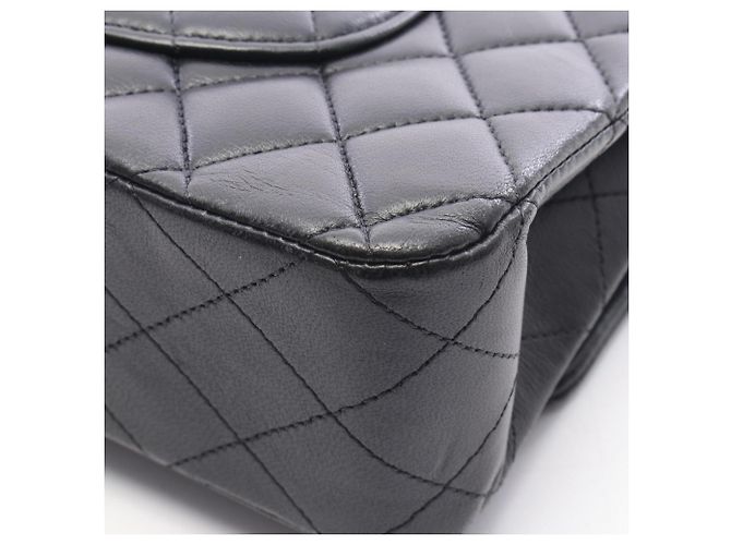 Borsa a tracolla Chanel Matelassé in pelle di agnello nera Nero - vista 8