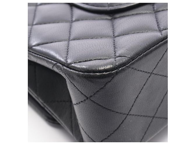 Borsa a tracolla Chanel Matelassé in pelle di agnello nera Nero - vista 9