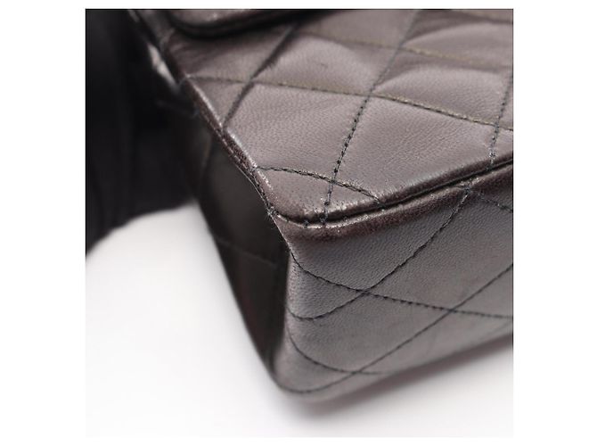 Borsa a tracolla Chanel Matelassé Double Flap Nero - vista 10