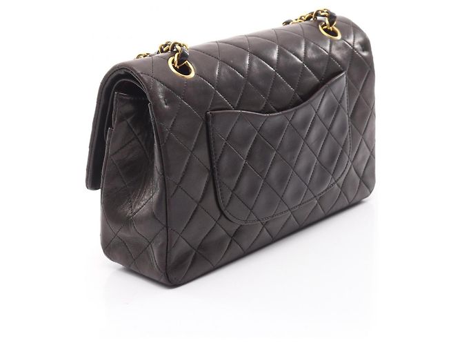 Borsa a tracolla Chanel Matelassé Double Flap Nero - vista 2