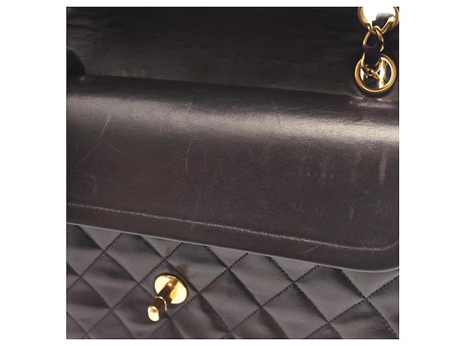 Borsa a tracolla Chanel Matelassé Double Flap Nero - vista 8