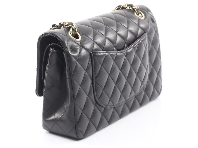 Borsa a tracolla Chanel Matelassé Double Flap Nero - vista 2