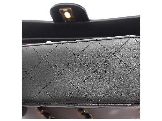 Borsa a tracolla Chanel Matelassé Double Flap Nero - vista 7