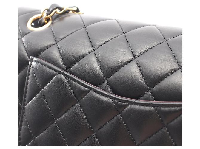 Borsa a tracolla Chanel Matelassé Double Flap Nero - vista 8