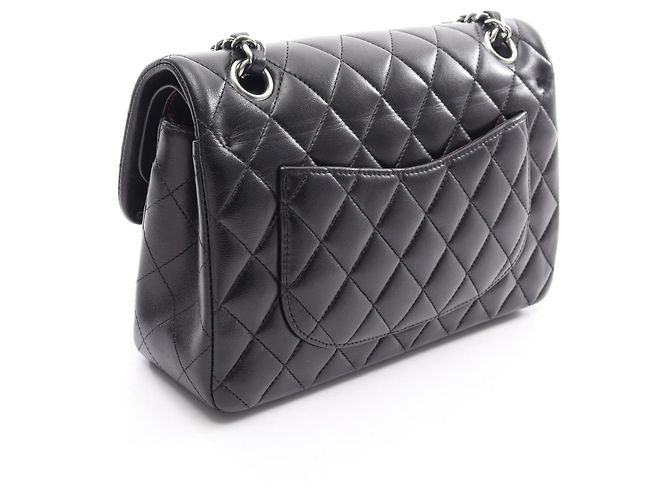 Chanel Matelassé Double Flap Schultertasche Schwarz - Ansicht 2
