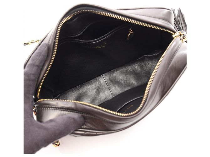 Borsa a tracolla Chanel Matelassé Nero - vista 3