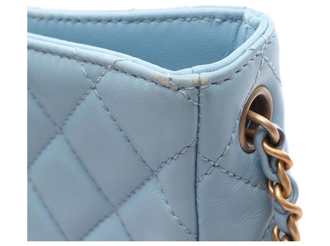 Borsa Hobo Small Matelassé Chanel Blu - vista 10