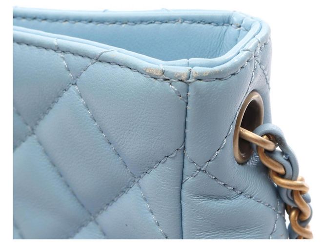 Borsa Hobo Small Matelassé Chanel Blu - vista 11