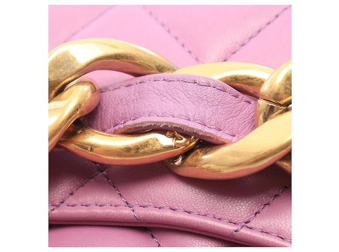 Chanel Matelassé Klappentasche Lila - Ansicht 11