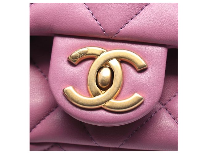 Chanel Matelassé Klappentasche Lila - Ansicht 12