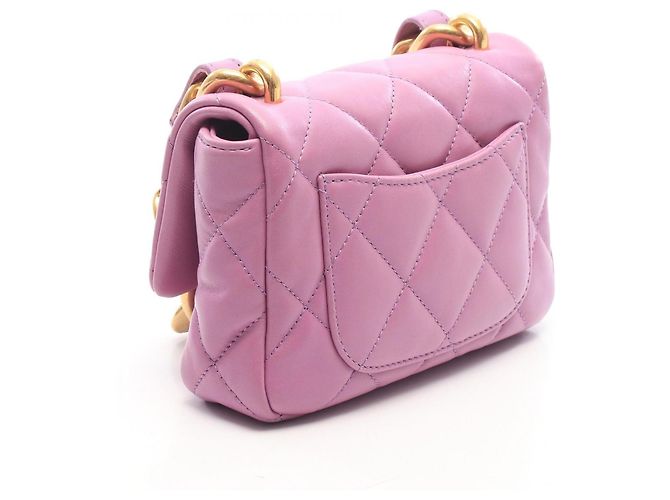 Chanel Matelassé Klappentasche Lila - Ansicht 2