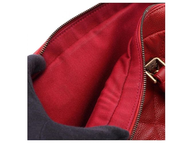 Borsa Bowling Chanel Matelassé Rosso - vista 10