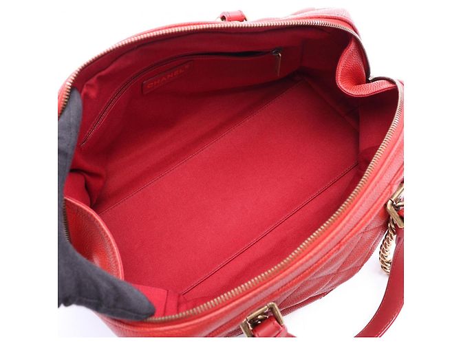 Borsa Bowling Chanel Matelassé Rosso - vista 3