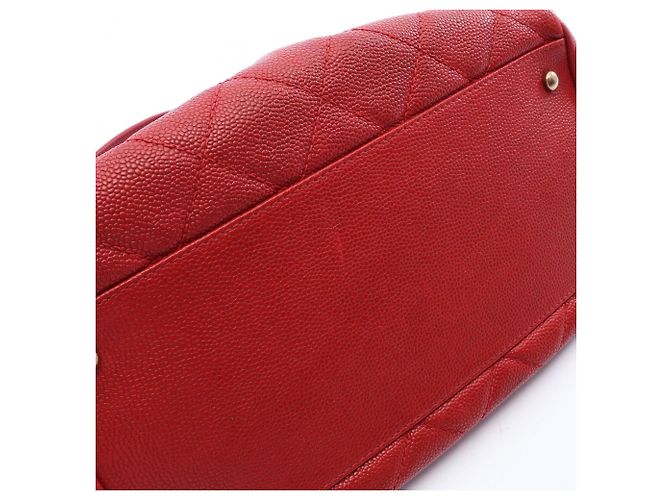 Borsa Bowling Chanel Matelassé Rosso - vista 8