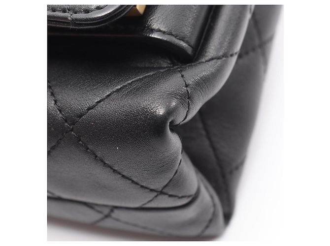 Borsa a tracolla Chanel Matelassé Logo Nero - vista 9